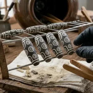 Step 8: Air Drying — Everest amulet craftsmanship process