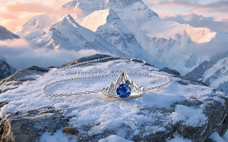 Chomolungma Mountain Spirit Necklace Courage Lucky Crystal Pendant Jewelry