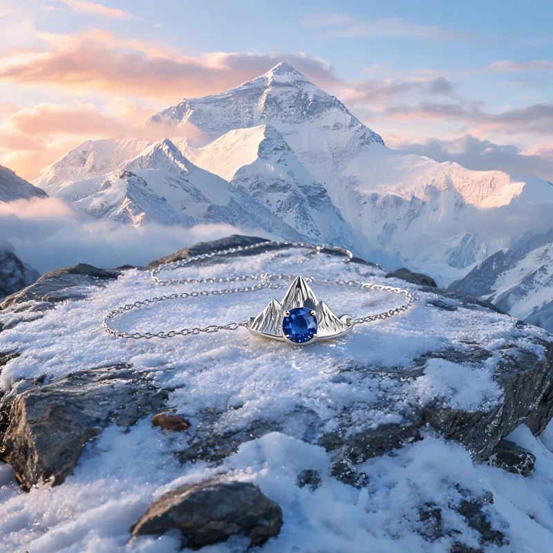 Chomolungma Mountain Spirit Necklace Courage Lucky Crystal Pendant Jewelry