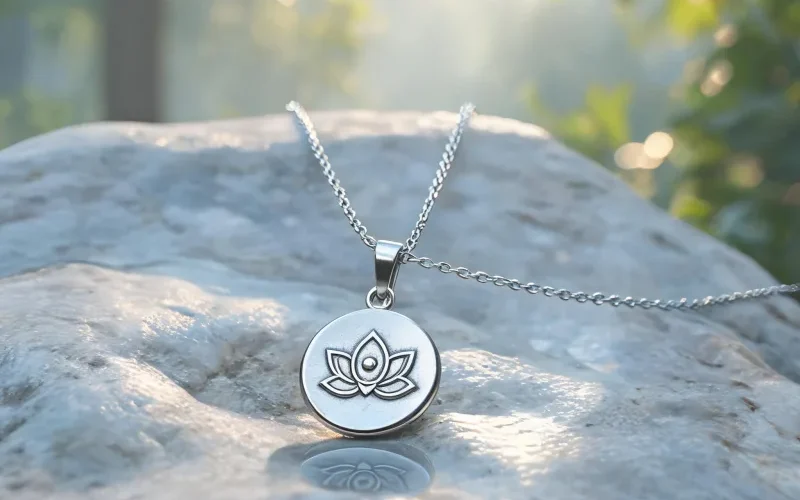 Meditation Ritual Sacred Totem Pendant Yoga Mindfulness Good Luck Amulet Necklace