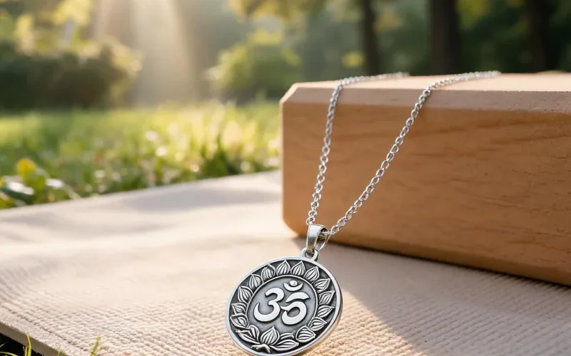 Daily Mindfulness Ritual Courage Necklace Natural Stone Yoga Lucky Talisman Jewelry
