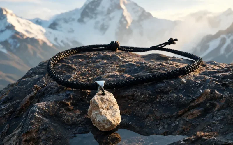Authentic Himalayan Earth Energy Stone Necklace Lucky Amulet Talisman Jewelry