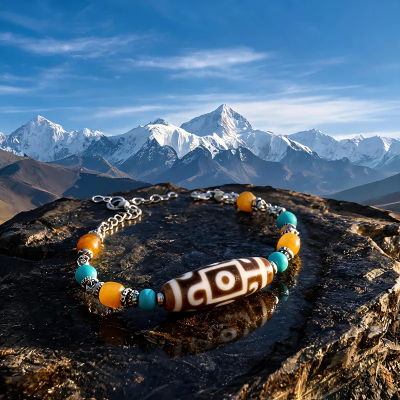 Balance Energy Dzi Sacred Symbol Pendant Good Luck Totem Talisman Jewelry Necklaces