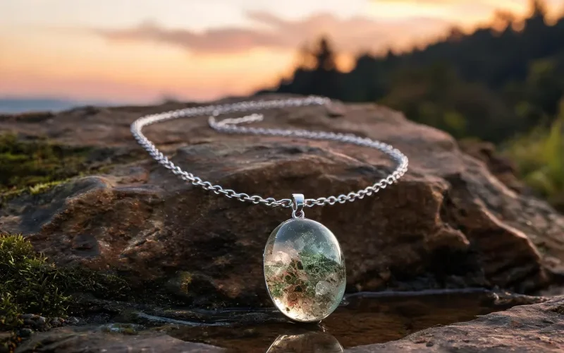Balancing Earth Energy Crystal Necklace High Vibration Lucky Spiritual Pendant
