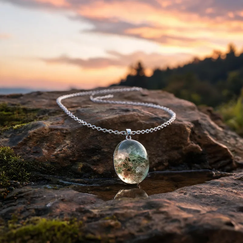 Balancing Earth Energy Crystal Necklace High Vibration Lucky Spiritual Pendant