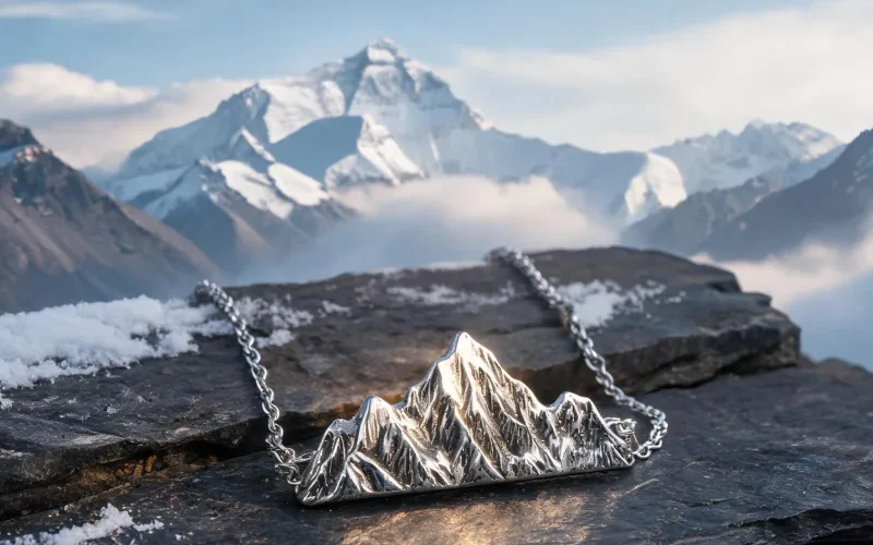 Chomolungma Artisan Craft Luck Pendant Heritage Mountain Courage Symbol Necklaces