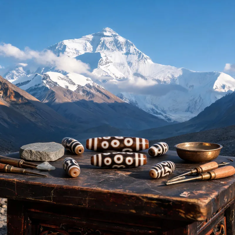 Chomolungma Cultural Heritage & Traditional Craft of Tibetan Dzi Talismans