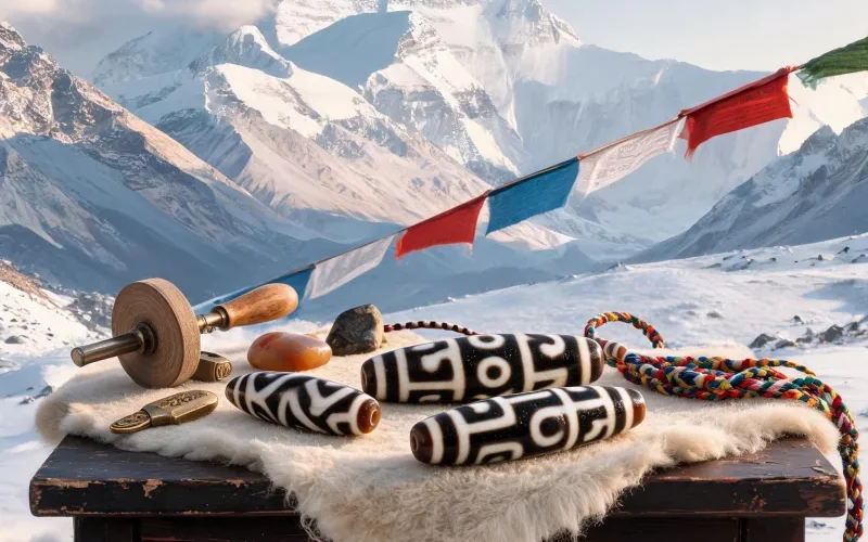 Chomolungma Cultural Heritage & Traditional Craft of Tibetan Dzi Talismans