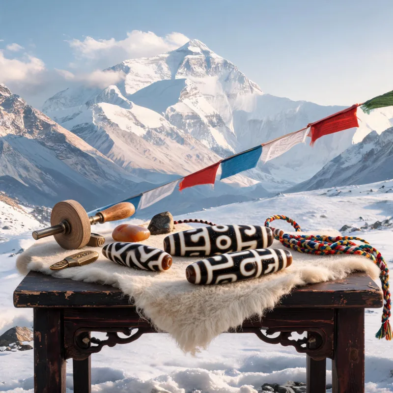 Chomolungma Cultural Heritage & Traditional Craft of Tibetan Dzi Talismans
