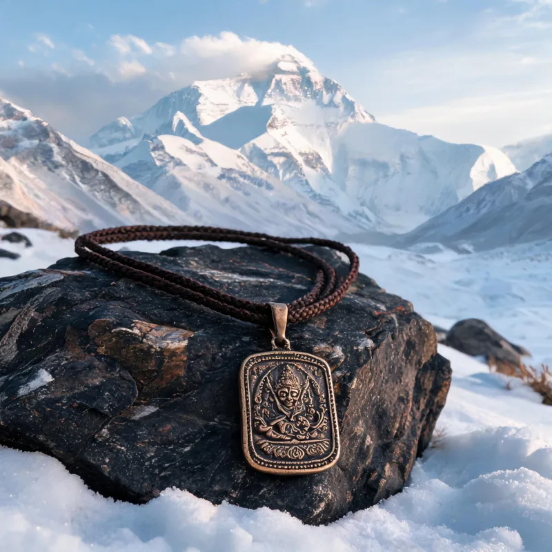 Chomolungma Heritage Hand Craft Lucky Amulet Necklace Courage Sacred Totem Jewelry Gifts