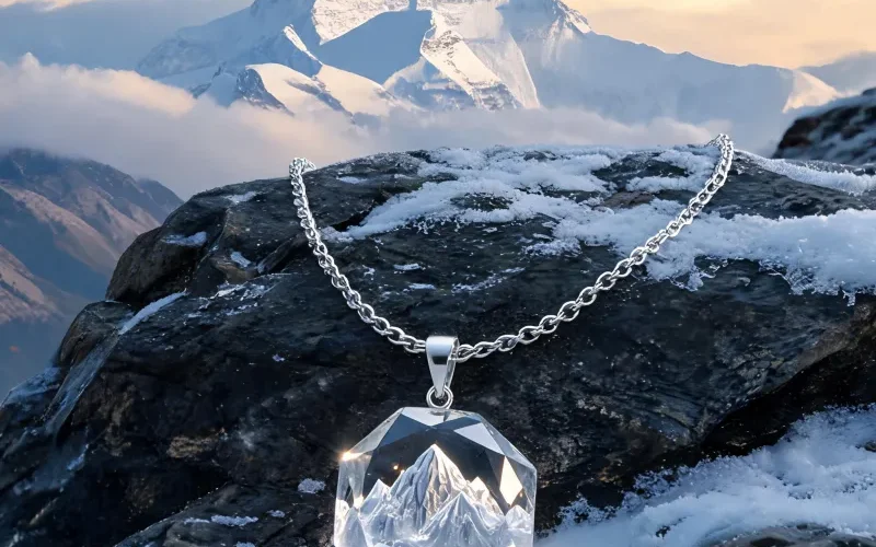 Brave Heart Everest Spirit Lucky Pendant Courage Mountain Totem Necklace Jewelry