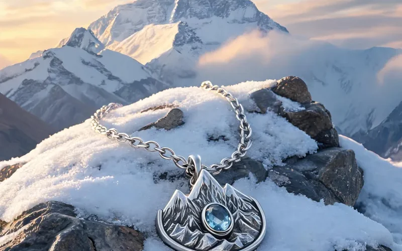 Mountain Strength Everest Spirit Lucky Necklace Courage Sacred Totem Pendant Jewelry