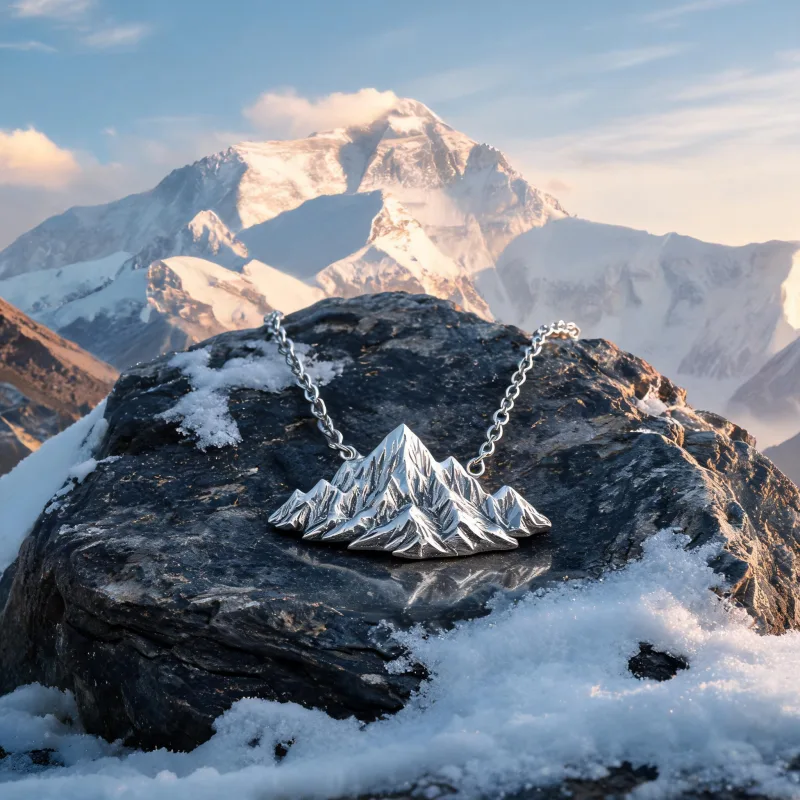 Collectible Chomolungma Craft Courage Pendant Heritage Luck Mountain Symbol Necklace