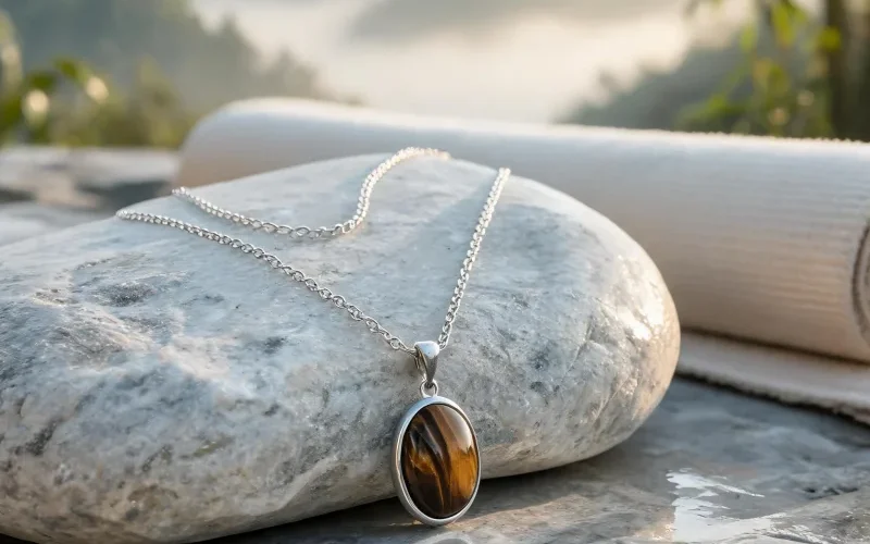 High Vibration Mindfulness Yoga Pendant Lucky Talisman Jewelry for Morning Rituals