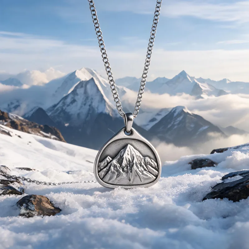 Mount Everest Courage Luck Necklace Summit Spirit Sacred Totem Protection Pendant