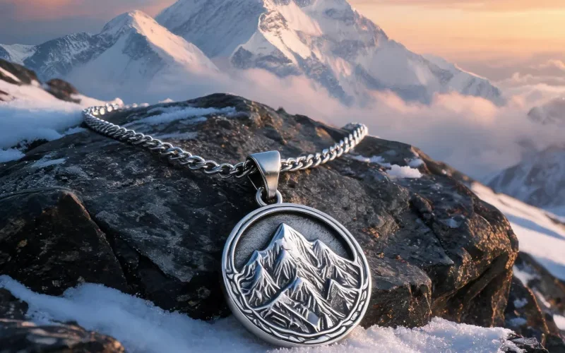 Chomolungma Summit Spirit Talisman Necklace Courage Lucky Stone Pendant Jewelry