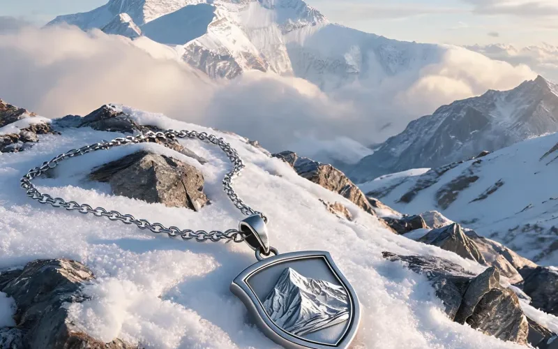 Everest Peak Courage Symbol Jewelry Summit Spirit Good Luck Protection Necklaces