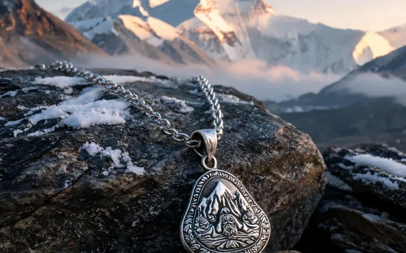 Himalayan Chomolungma Heritage Necklace Hand Craft Good Luck Protection Courage Pendant