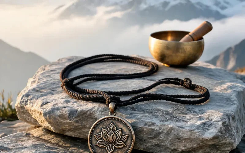 Grounding Crystal Yoga Necklace Mindfulness Daily Ritual Lucky Protection Pendant