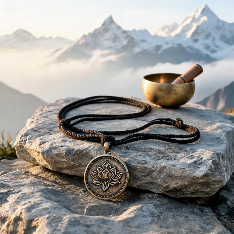 Grounding Crystal Yoga Necklace Mindfulness Daily Ritual Lucky Protection Pendant