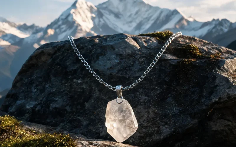 Himalayan High Vibration Stone Talisman Necklace Earth Energy Good Luck Charm