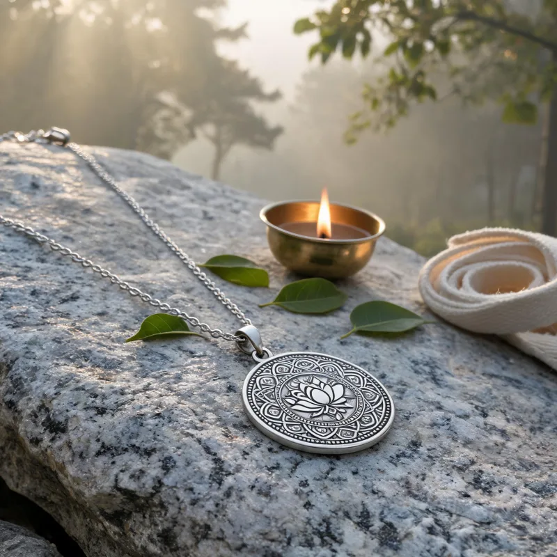 Everest Talisman Luck Jewelry Mindfulness Ritual Pendant for Yoga Meditation Lovers
