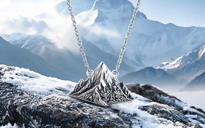 Himalayan Everest Spirit Talisman Pendant Good Luck Courage Symbol Necklace Jewelry