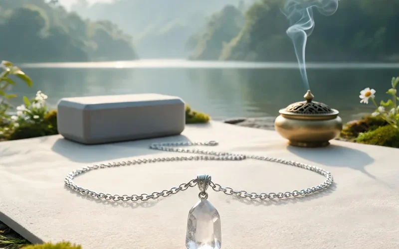 Chakra Balancing Yoga Jewelry Mindfulness Daily Ritual Lucky Crystal Pendant