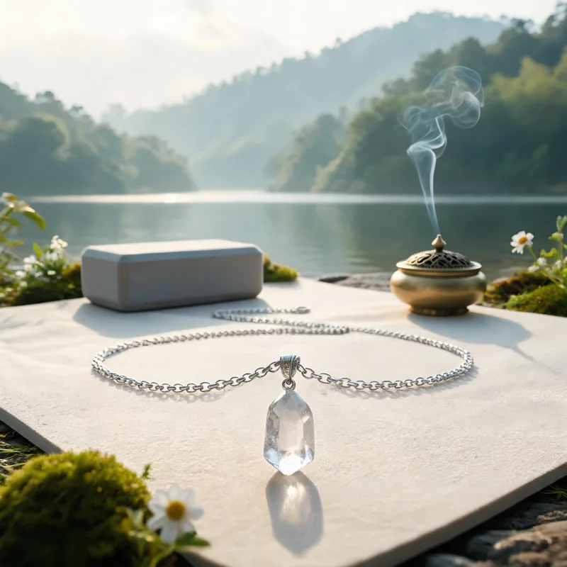 Chakra Balancing Yoga Jewelry Mindfulness Daily Ritual Lucky Crystal Pendant