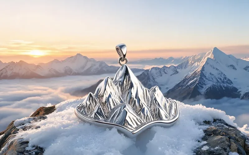 Everest Peak Sacred Symbol Talisman Necklace Courage Summit Spirit Lucky Pendant Jewelry