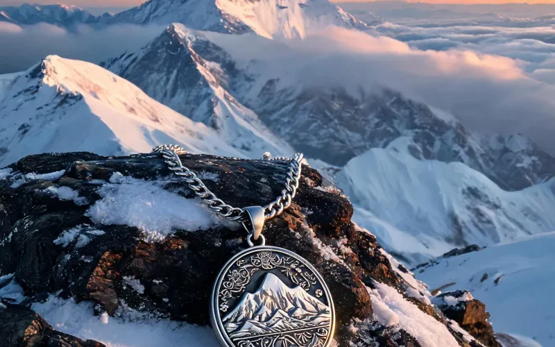 Handmade Everest Courage Jewelry Summit Spirit Sacred Totem Luck Protection Necklace