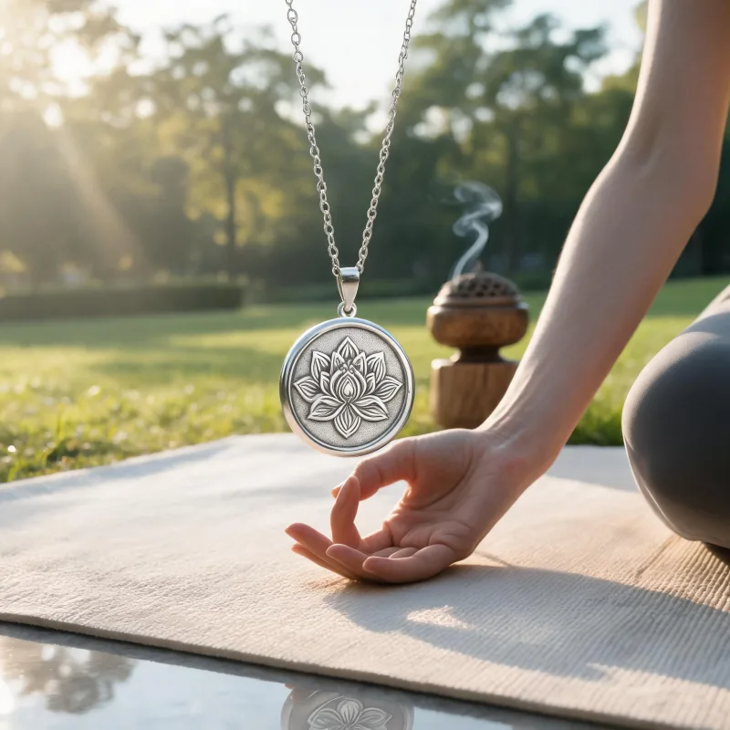 Spiritual Dzi Bead Charm Pendant Mindfulness Yoga Ritual Good Luck Jewelry Gifts