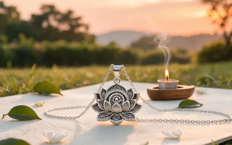 Spiritual Dzi Bead Charm Pendant Mindfulness Yoga Ritual Good Luck Jewelry Gifts