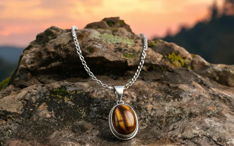 Premium High-Vibration Stone Jewelry Earth Energy Lucky Courage Pendant Necklaces