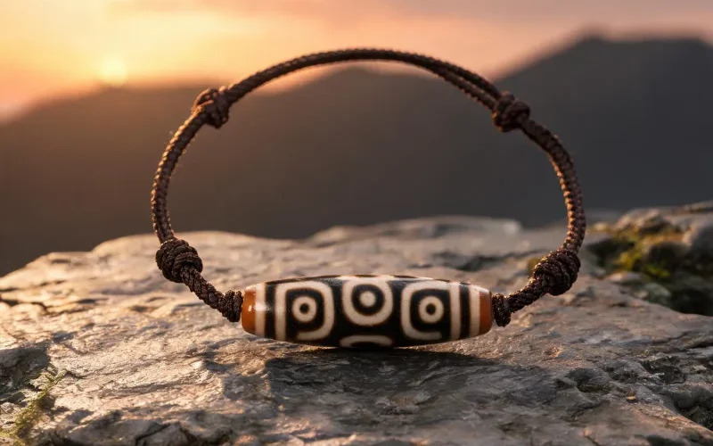 Exam Confidence Dzi Amulet Sacred Totem Courage Positive Energy Daily Wear Jewelry