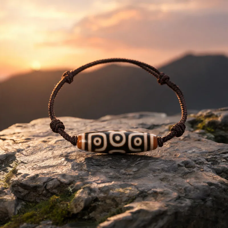 Exam Confidence Dzi Amulet Sacred Totem Courage Positive Energy Daily Wear Jewelry