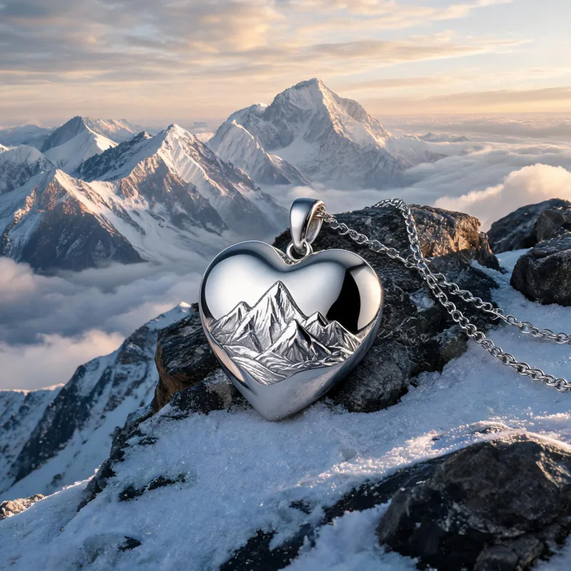Mountain Persistence Courage Pendant Everest Summit Spirit Protection Talisman Jewelry