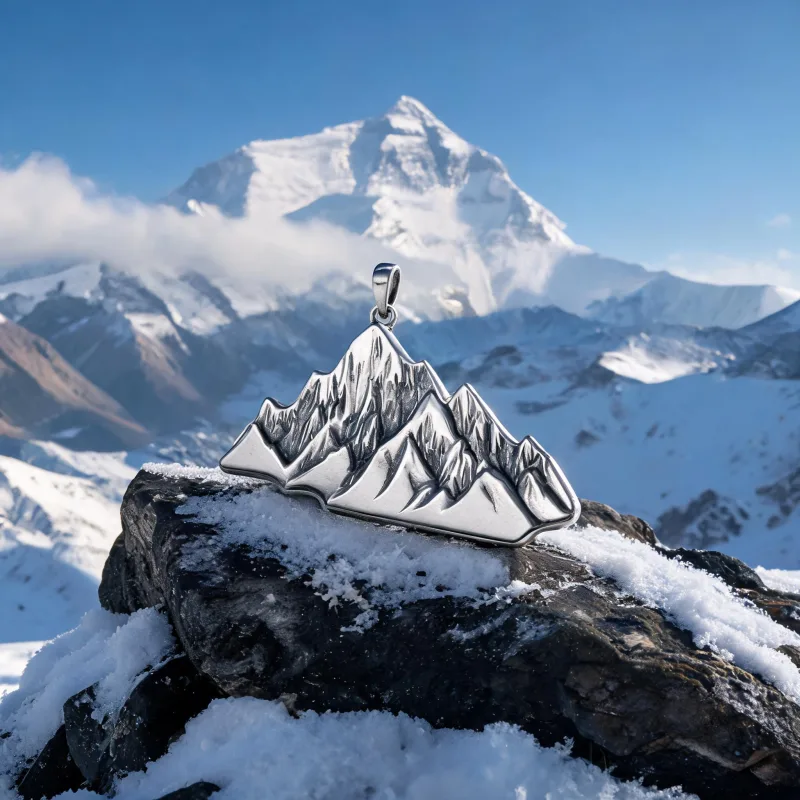 Marathon & Challenge Gift Everest Spirit Necklace Summit Courage Protection Symbol
