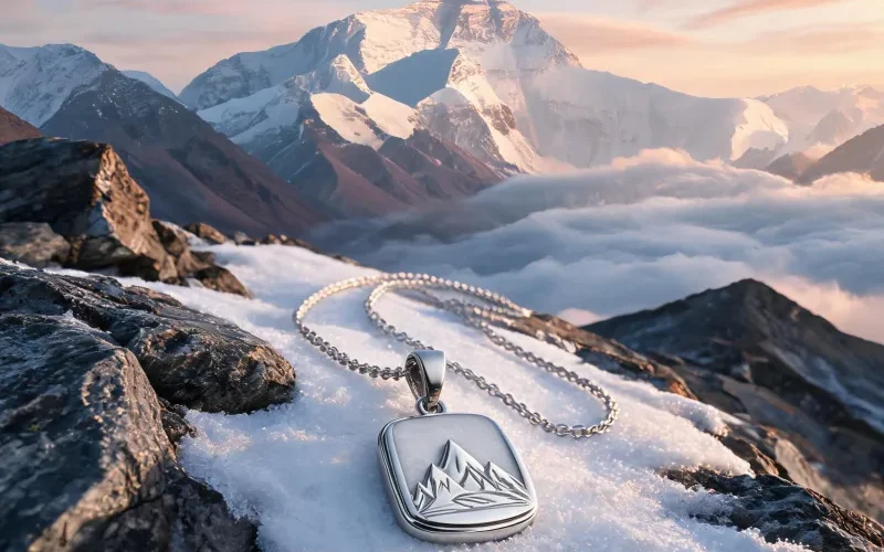 Graduation Gift Everest Spirit Necklace Summit Courage Positive Energy Protection Pendant