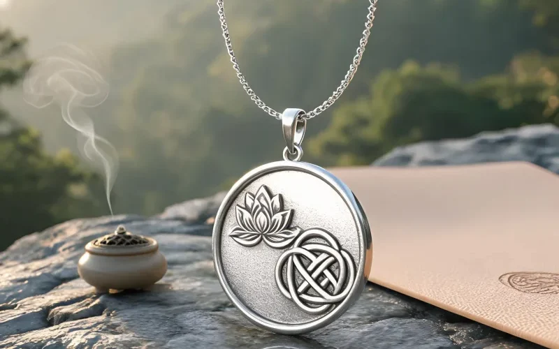 Everest Inspired Yoga Jewelry Mindfulness Daily Ritual Courage Symbol Necklace