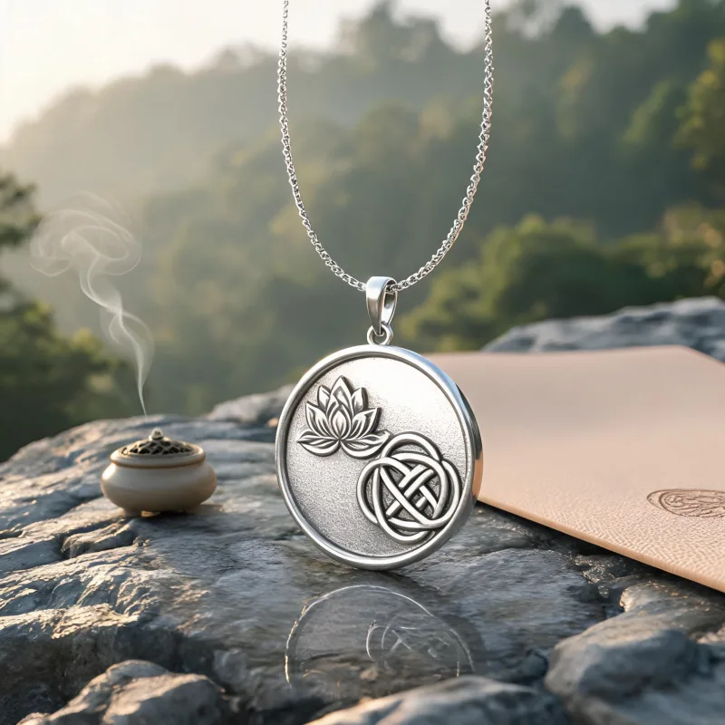 Everest Inspired Yoga Jewelry Mindfulness Daily Ritual Courage Symbol Necklace
