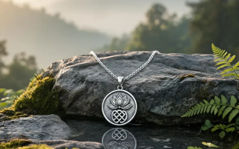Everest Inspired Yoga Jewelry Mindfulness Daily Ritual Courage Symbol Necklace