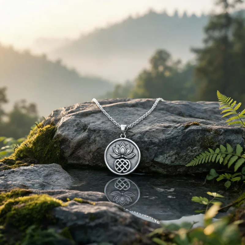 Everest Inspired Yoga Jewelry Mindfulness Daily Ritual Courage Symbol Necklace