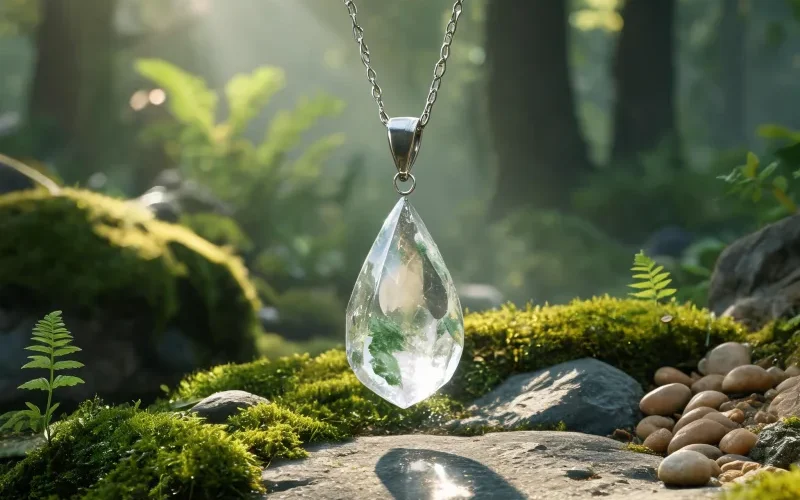 Good Luck Crystal Pendant Earth Energy Balancing Positive Energy Daily Wear Jewelry