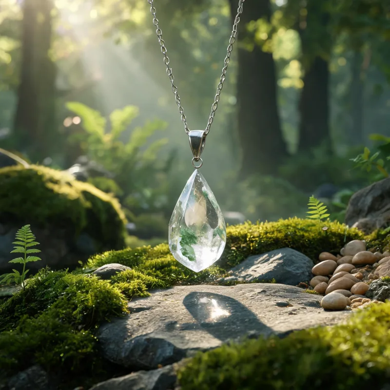 Good Luck Crystal Pendant Earth Energy Balancing Positive Energy Daily Wear Jewelry