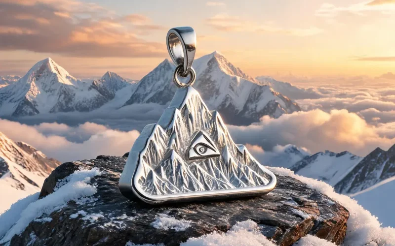 Adventure Travel Everest Spirit Pendant Summit Peak Good Luck Positive Energy Necklace