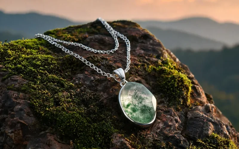 Premium Earth Energy Crystal Jewelry High Vibration Luck Protection Pendant Necklaces