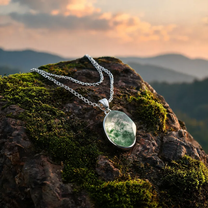Premium Earth Energy Crystal Jewelry High Vibration Luck Protection Pendant Necklaces