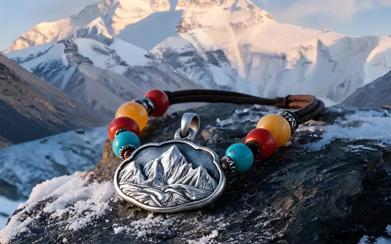 Tibetan Ancestral Craft Jewelry Chomolungma Heritage Good Luck Symbol Daily Wear
