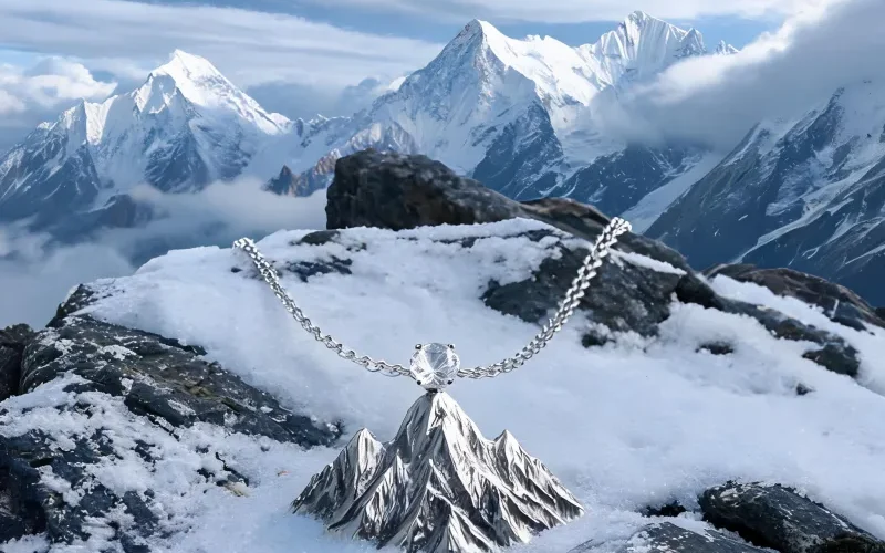 Overcome Fear Courage Jewelry Everest Summit Spirit Mountain Symbol Luck Amulet